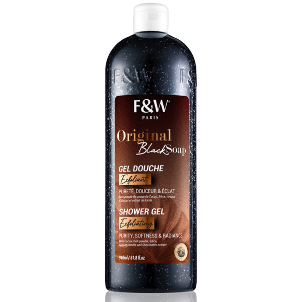 Original Exfoliating Black Soap Shower Gel - Purifies, Softens, Brightens 940 ml