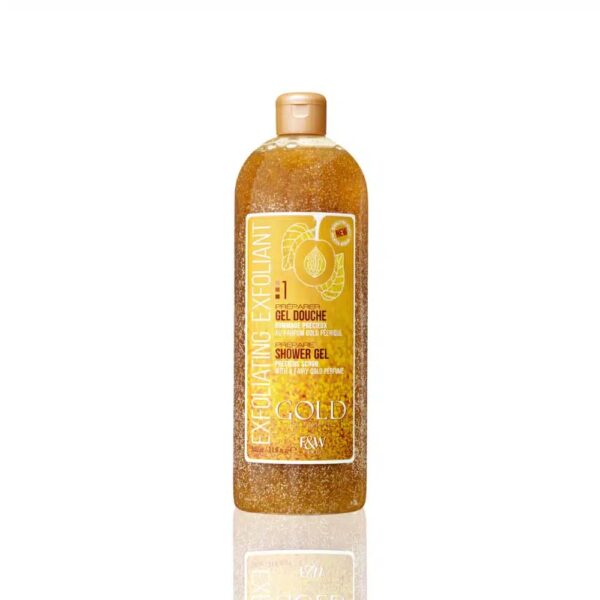 Gold Exfoliating Shower Gel Scrub Prepare | Precious scrub Shower Gel | 940ml