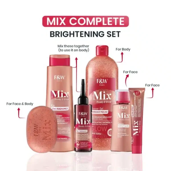 F&W Mix Complete Brightening Set Instant Brightening| Moisturizing| Skin Repairing