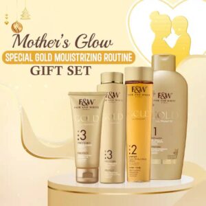 Mothers Glow Special Gold Moisturizing Routine Gift Set Gold Set for Moisturizing, Nourishing, and Brightening Routine | Pack of 4 Products